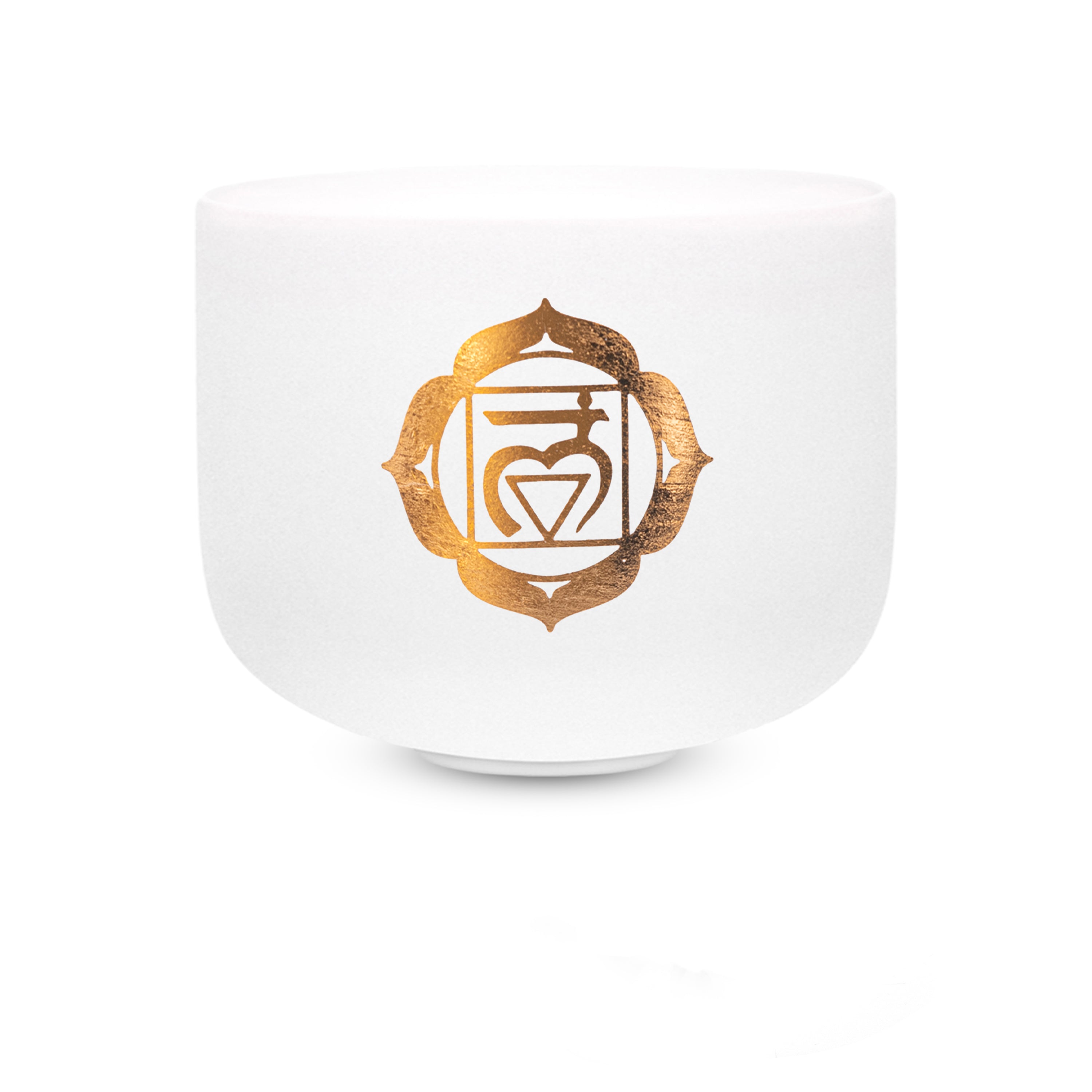 TOPFUND 432 Hz Set of 7 Gold Chakra Pattern Crystal Singing Bowls 6-12 inch with Heavy Duty Carrying Cases and Singing Bowl Mallets